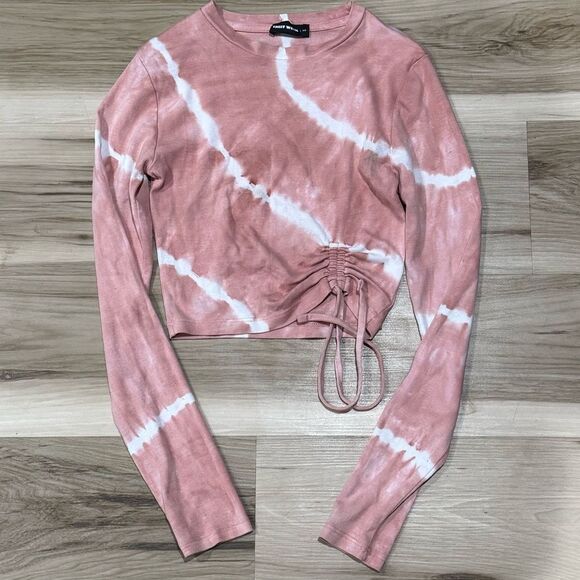 Tally Weijl Pink Tie-Dye Long Sleeve Top Women’s XS - Picture 1 of 2
